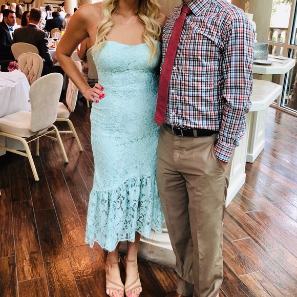 Beautiful Mint Lace Dress! - Picture 3 of 3